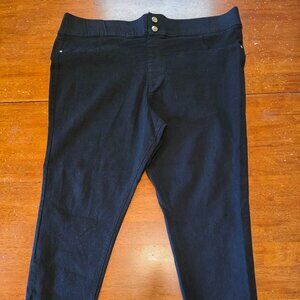 JUST BE Black High Rise Stretch Skinny Jeans Women's 42x 25 Size 3X